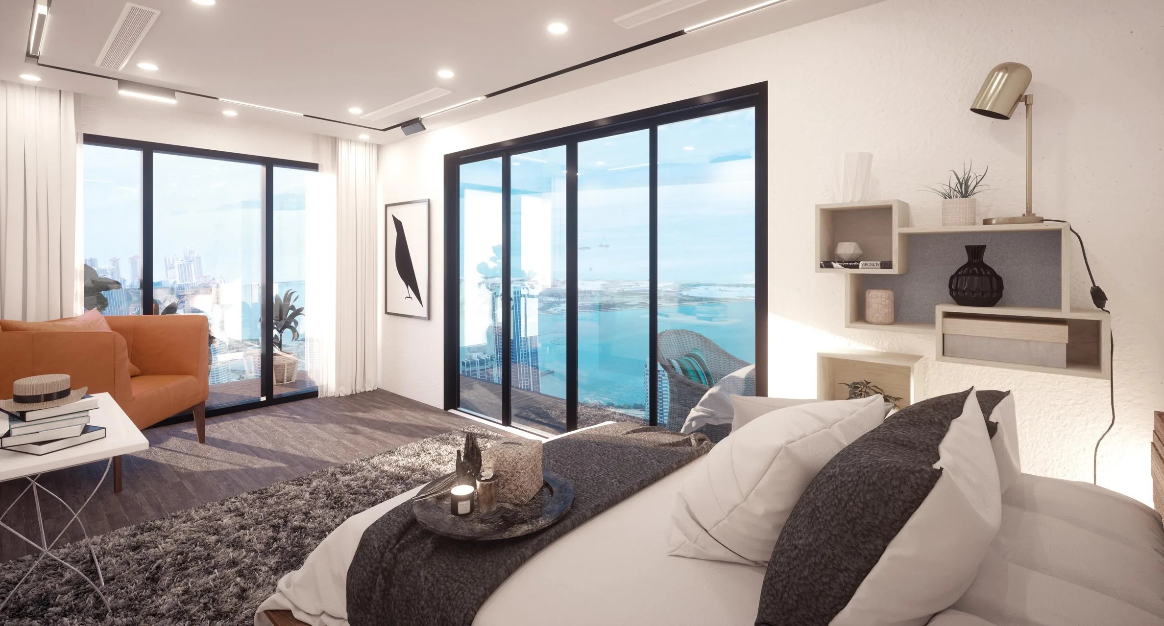 Codrington Residence 客厅艺术家效果图
