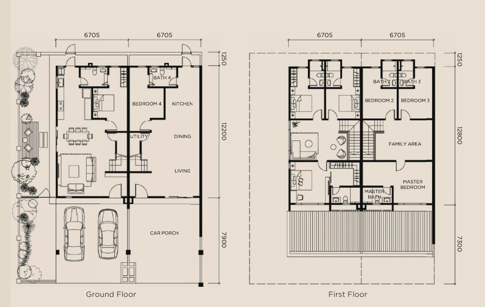 Paramount Embun Hills — Terrace floorplan detail