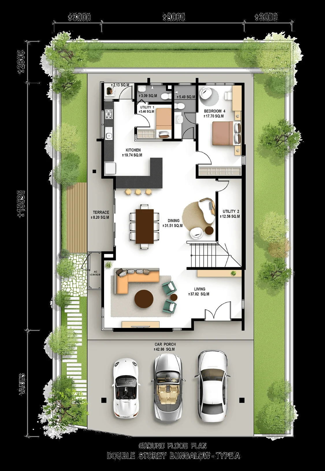Hijauan Valdor Phase 8 Bonica A 型底层平面图