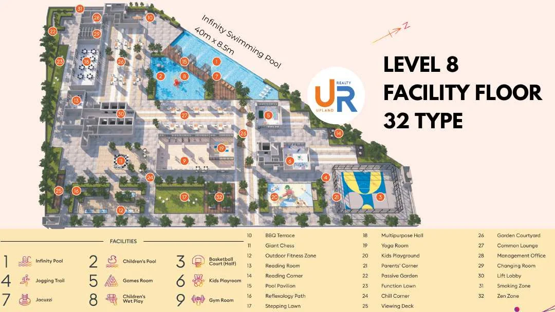 Official Iconic Harmony Level 32 facility plan
