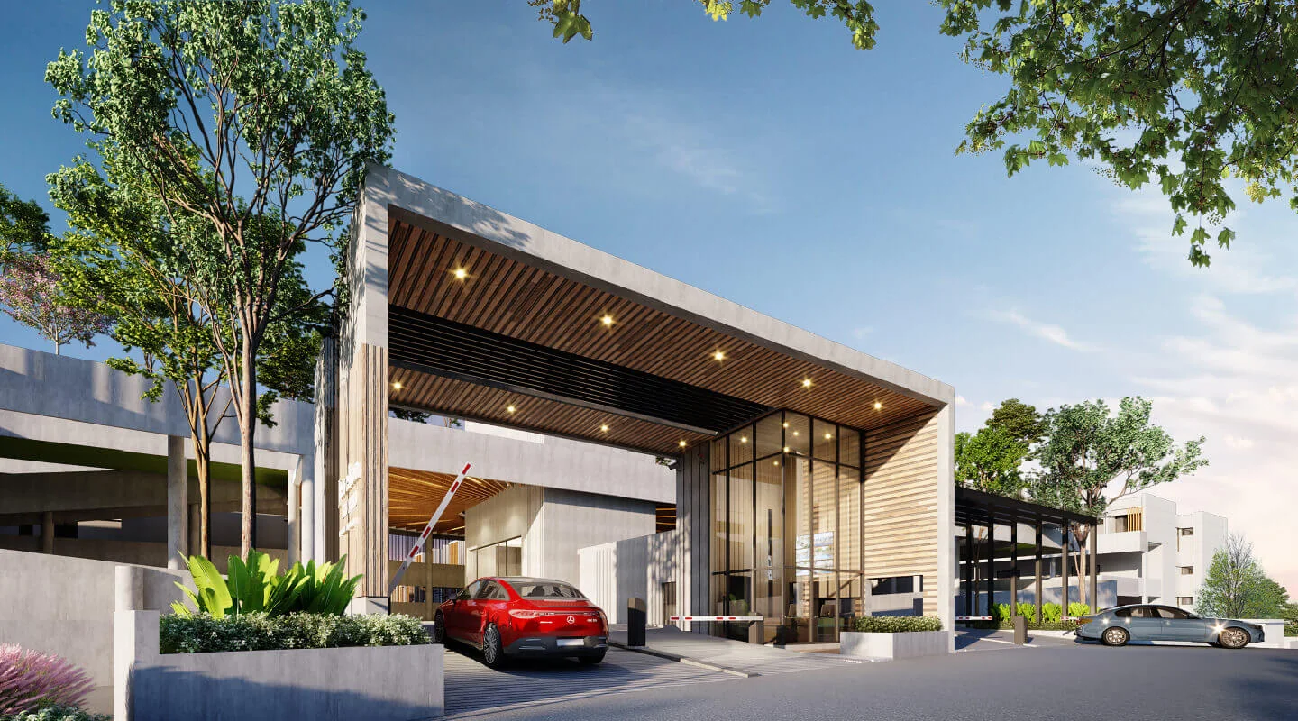 Jesselton Courtyard 保安入口艺术家效果图