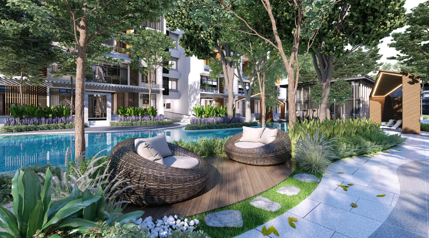 Jesselton Courtyard — Pool lounge