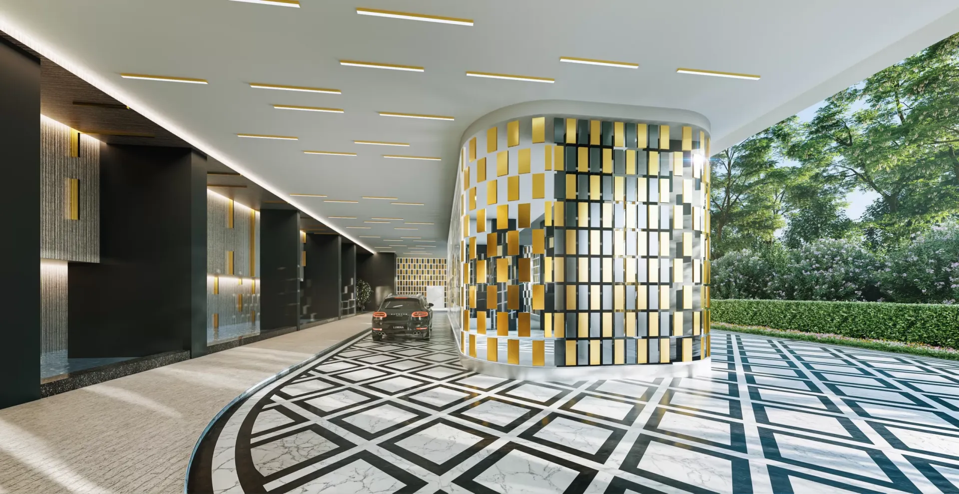 Lumina Residence 迎宾车道艺术家效果图