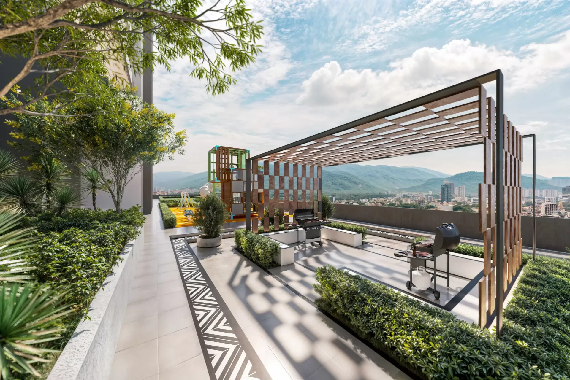 Lumina Residence 烧烤亭效果图