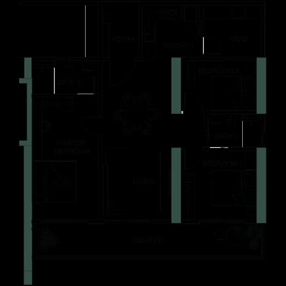 Lumina Residence — 计划类型 c
