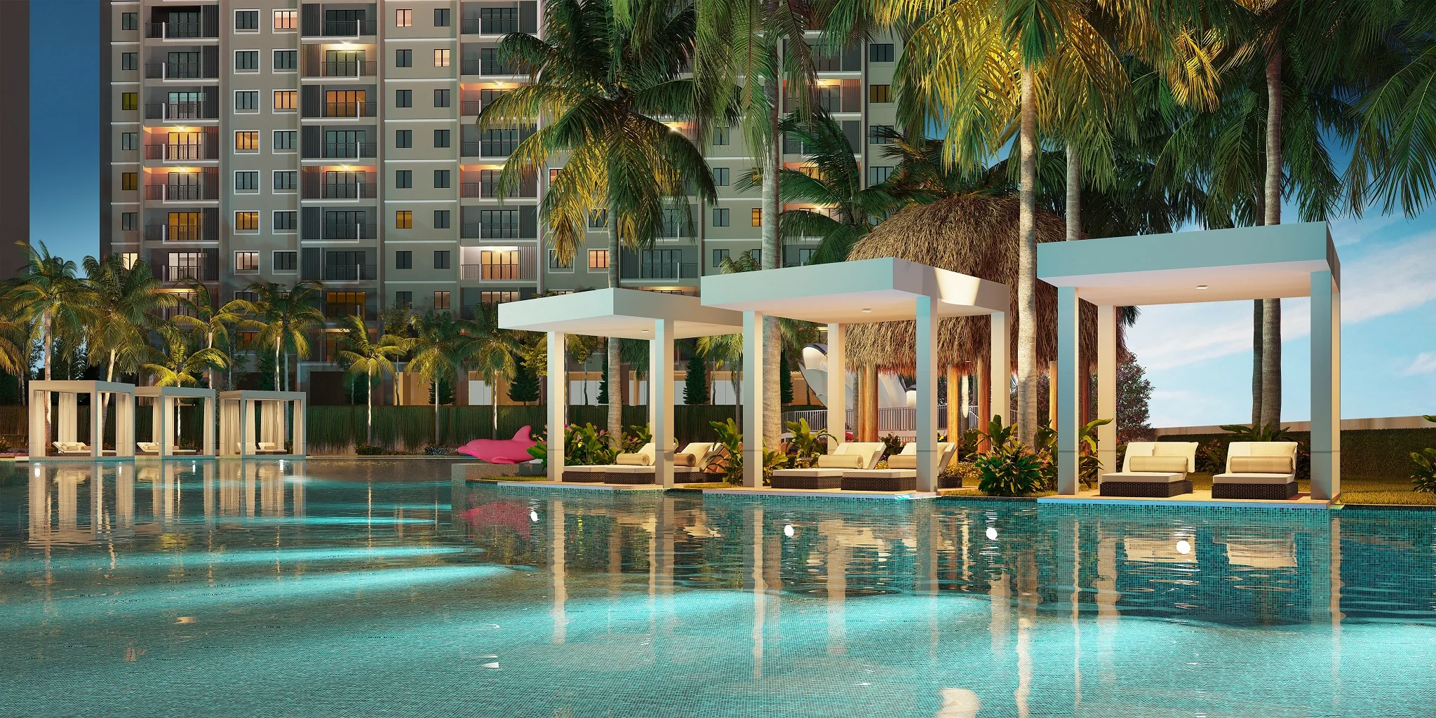 Official Maldives Residences Cabana leisure space