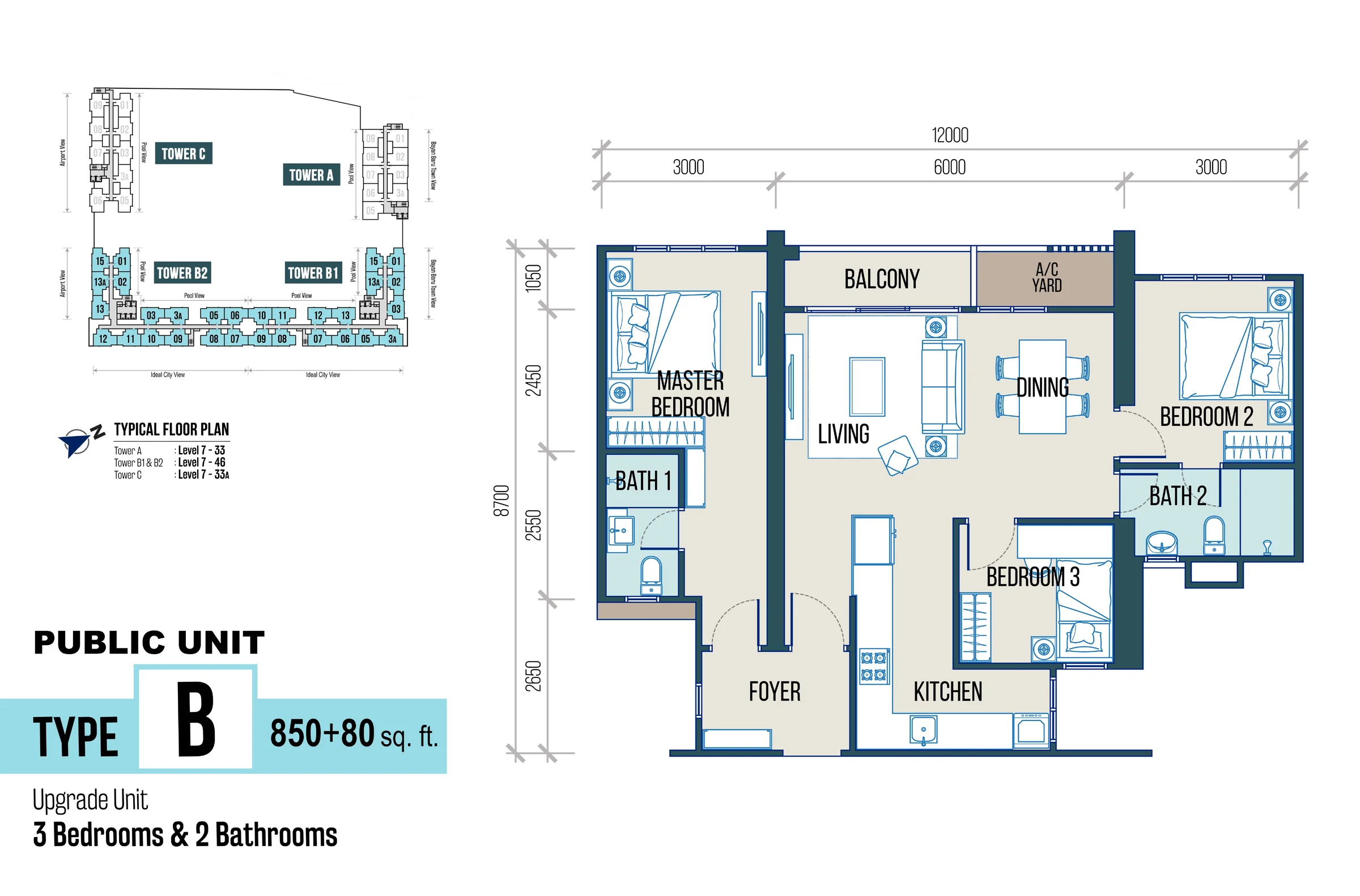 Official Maldives Residences Typical floor plan