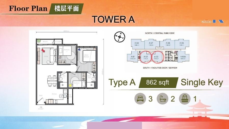 Mezon A座A 型官方楼层平面图