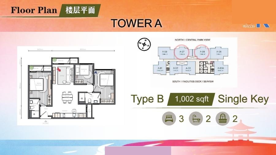 Mezon A座B 型官方楼层平面图