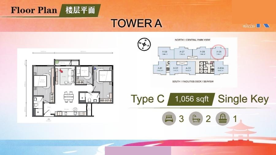 Mezon A座C 型官方楼层平面图