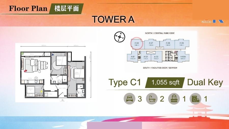 Mezon A座 C1 正式楼层平面图