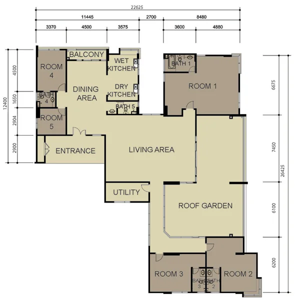 Official Primero Heights Type D floor plan