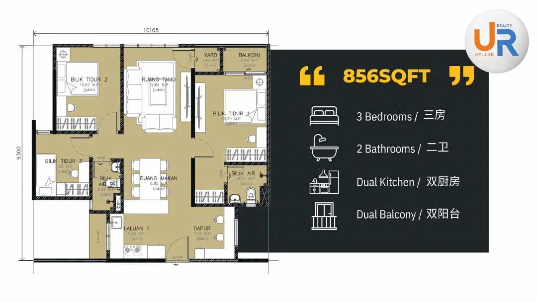 Official Rambai Indah Residensi Official unit plan floor plan