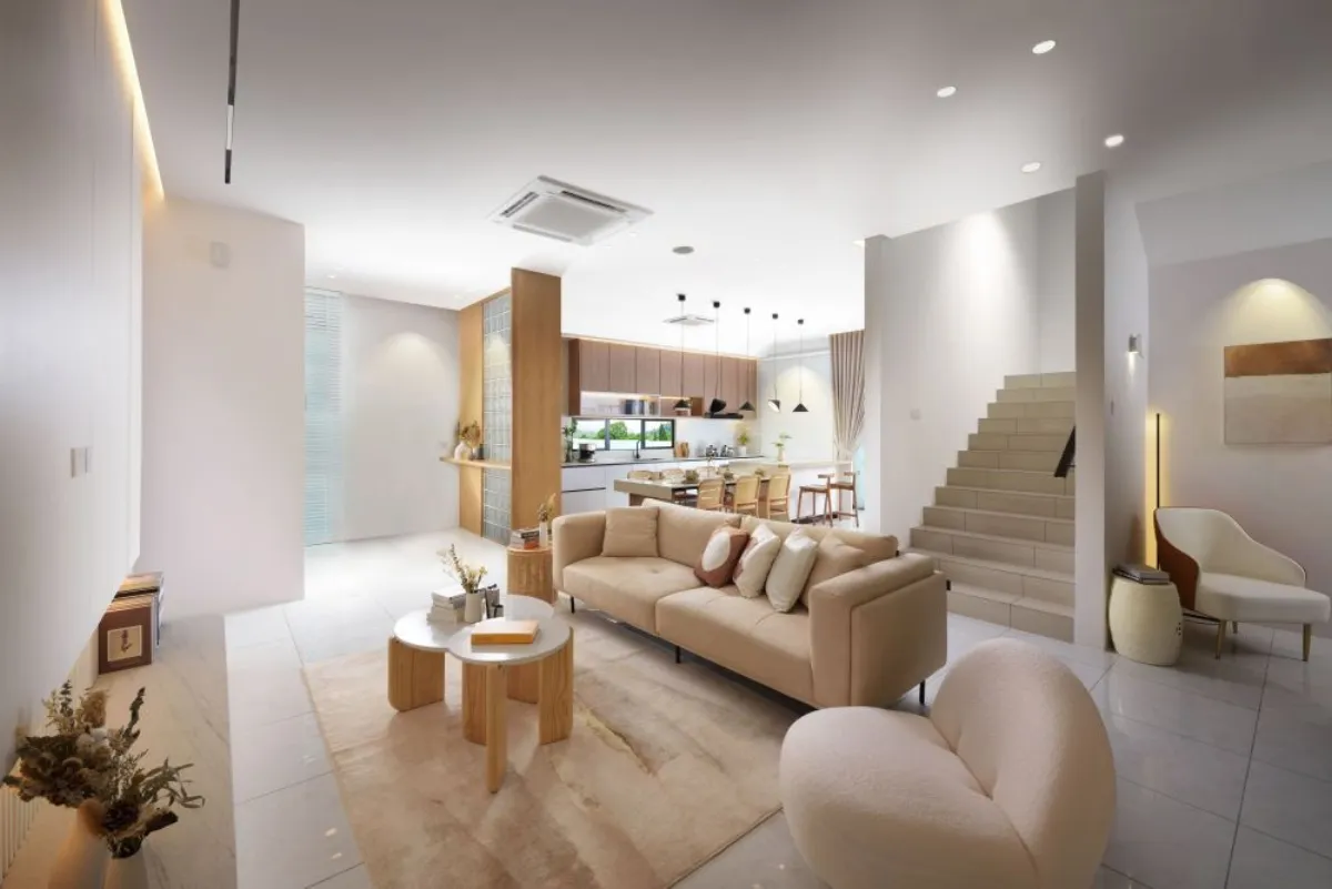 Residensi Merbok 样板间起居室和餐厅