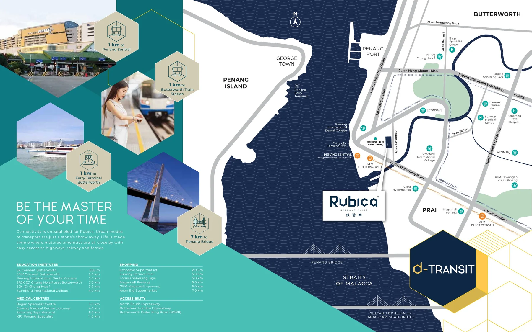 Rubica @ Harbour Place — Transit map