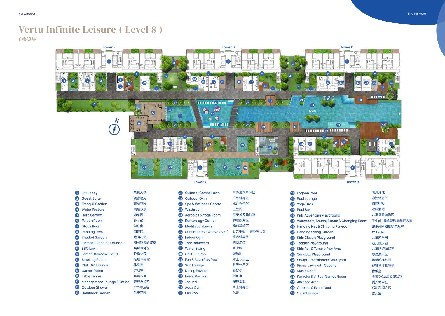 Vertu Resort — 设施 level8 页面