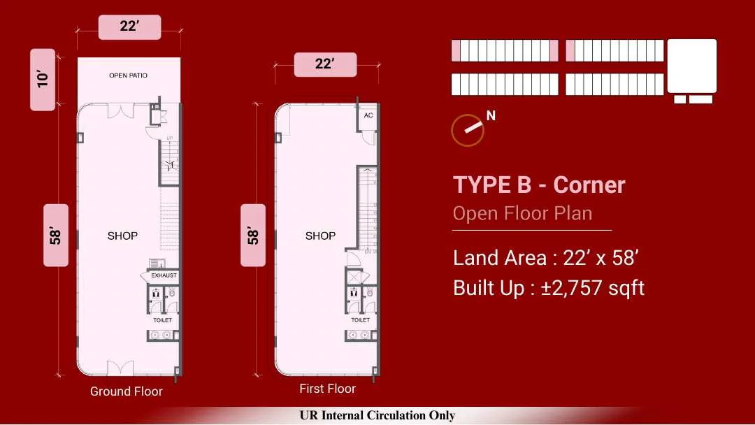 Official Wisdom Boulevard Type B floor plan